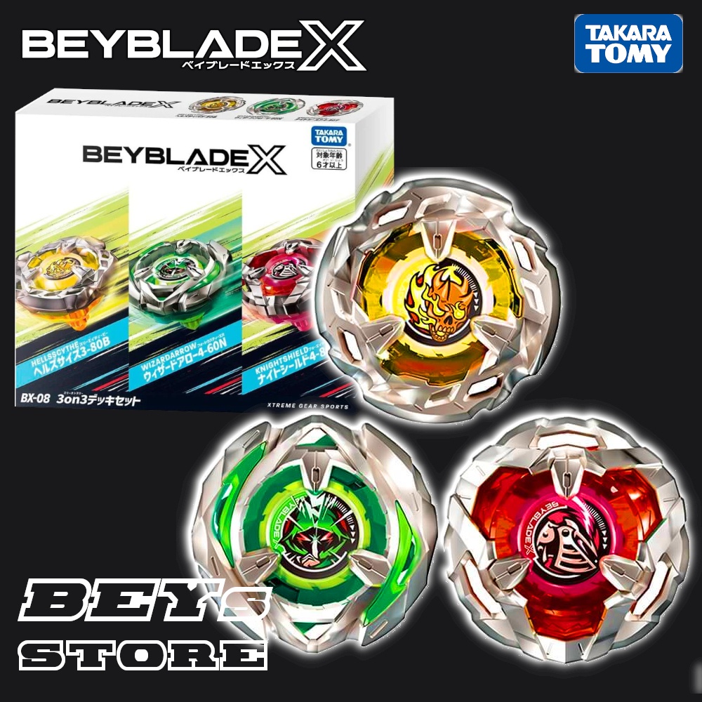 Beyblade X BX-08 3 ON 3 DECK SET - Takara Tomy | Shopee Brasil