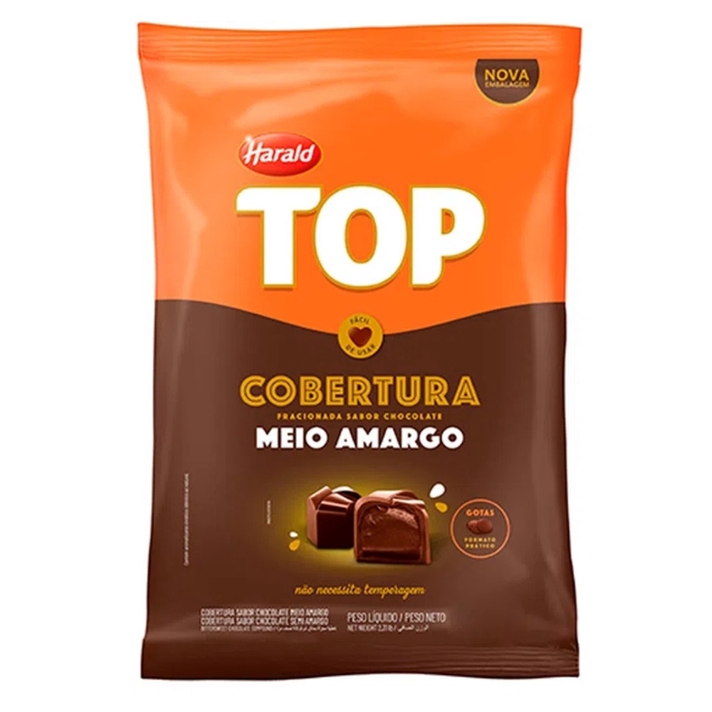 Cobertura Harald Top Gotas 1,01kg Meio Amargo