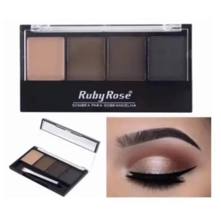 Paleta de Sombra Para Sobrancelhas Ruby Rose-- Trio de Sombras