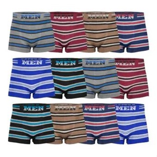 Kit 10 Cuecas Box Boxer Adulto Sem Costura MEN Microfibra Diversas Cores