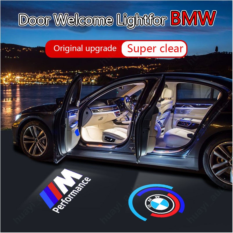 2pcs BMW LED Porta Do Carro Luz De Boas-Vindas Fantasma Logotipo Projetor Laser Nocturna Para 1 2 3 4 5 6 7 Série X1 X2 X3 X4 X5 X6 X7 Acessórios