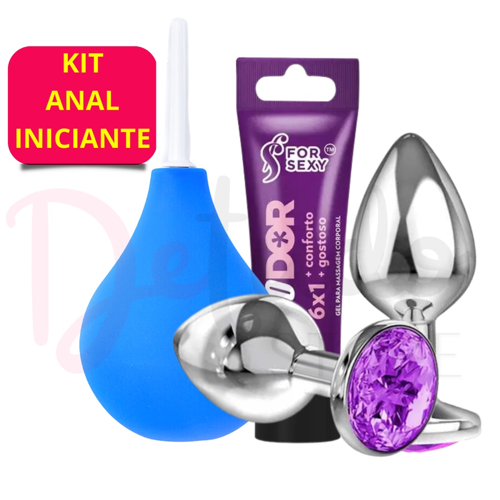 Ducha Higinica Intima + Plug Anal Tamanho P + Gel Lubrificante Facilitador  Anal 100dor Sex Shop Sexy Iniciante Chuca | Shopee Brasil