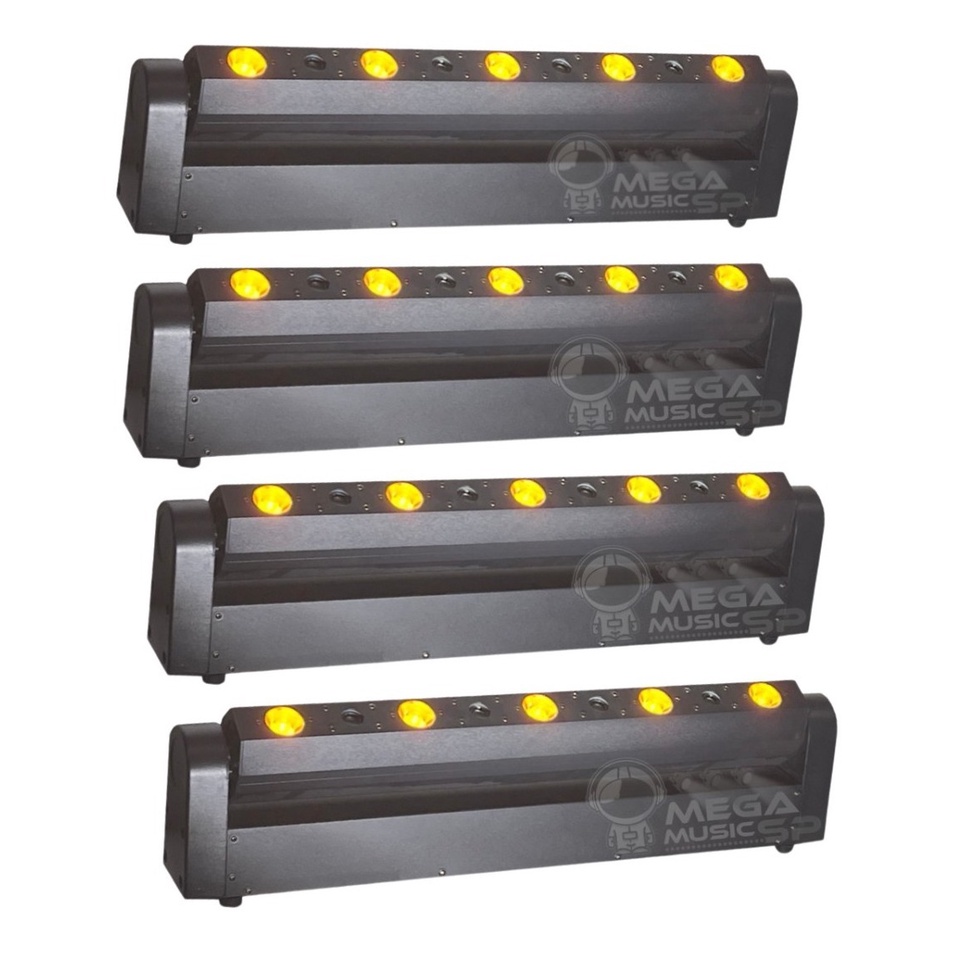 4 Ribalta Laser 4 Saída Vermelho200mw + 5 Saída Leds Âmbar