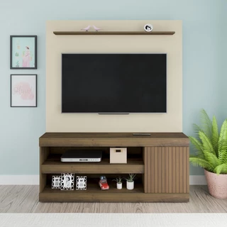 Rack com Painel e Suporte TV 65" Multimóveis CR45184