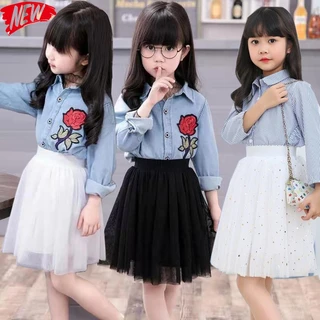 Baby Kids Fashion Roupas Meninas Moda Saias Meia Saia Peng Gaze Gauze Criança Estilo Estrangeiro