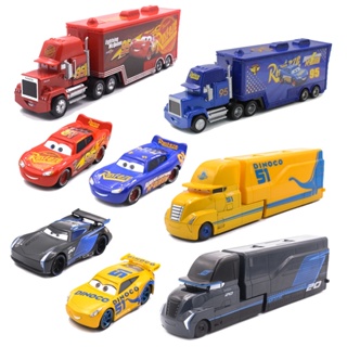 Disney pixar carros 3 jogo versão relâmpago mcqueen mack tio caminhão 1:55  diecast liga de metal modelo carro crianças brinquedo - AliExpress