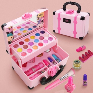 JJone Kit de maquiagem para meninas, crianças reais, conjunto de