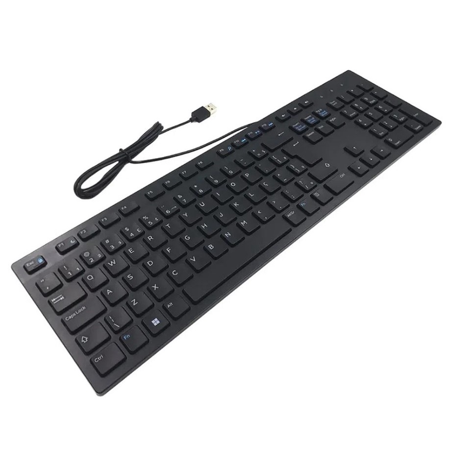 Teclado Alfanumerico USB Dell KB216 107 Teclas Padrão PTBR | Shopee Brasil