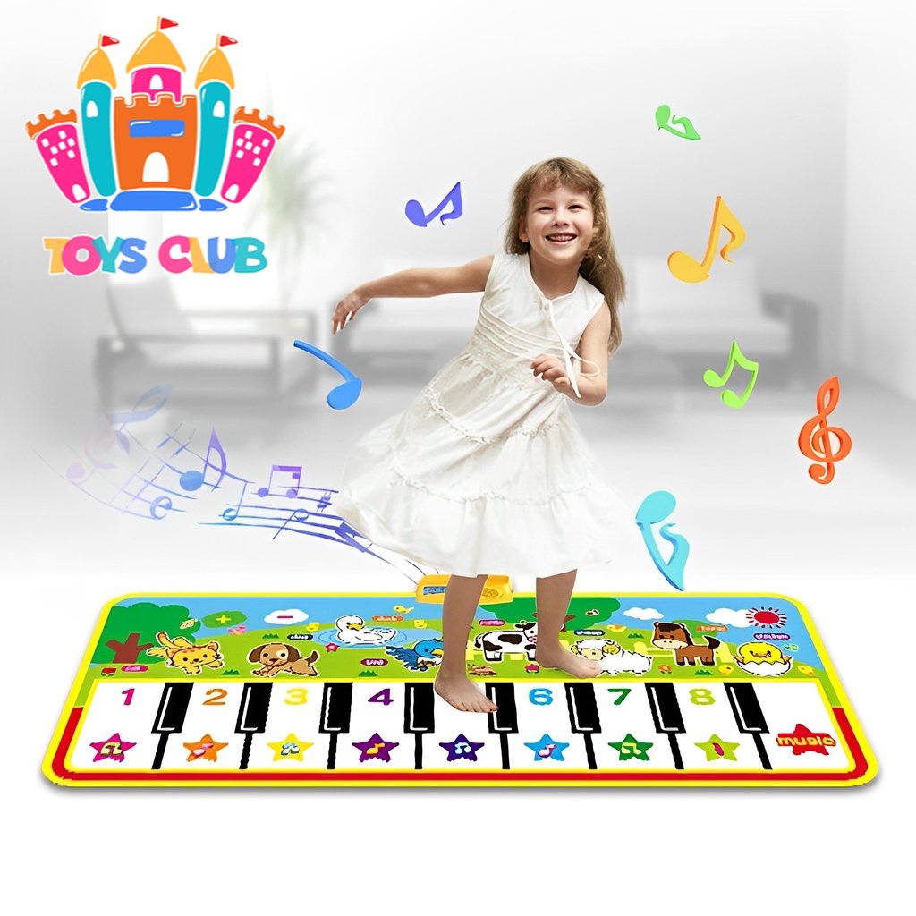 1 Peça Infantil Música Tapete Educação Precoce Eletrônico Piano Atividade  Esteira Com Rastejante Jogos , Pé Piano E , Educacional E Divertimento