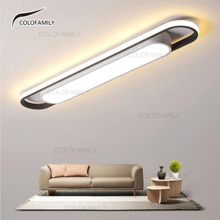 Luminária De Teto Retangular De 3 Cores Led Para Decoração De Casa Quarto Moderno Sala De Estar De Cozinha