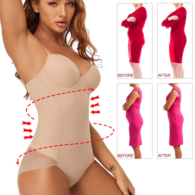 kit 2 cinta modeladora feminina body com bojo aro e renda alta