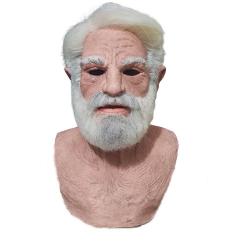 Máscara Velho Humana Ultra Realista Para homem