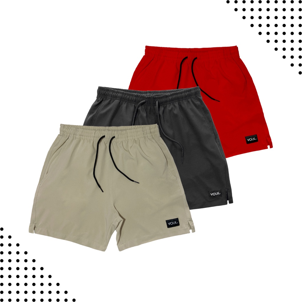 Bermudas Short Elastico Masculina Treino ciclista Kit c3 | Shopee Brasil