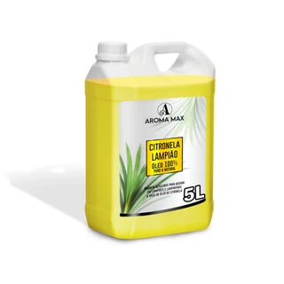 Óleo Essencial De Citronela Repelente 100% Puro Natural - 5 Litros Para Tochas Lamparina Lampião