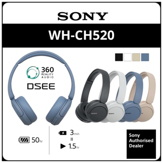 Fones de ouvido sem fio Sony WH-CH520/ com microfone/ Bluetooth