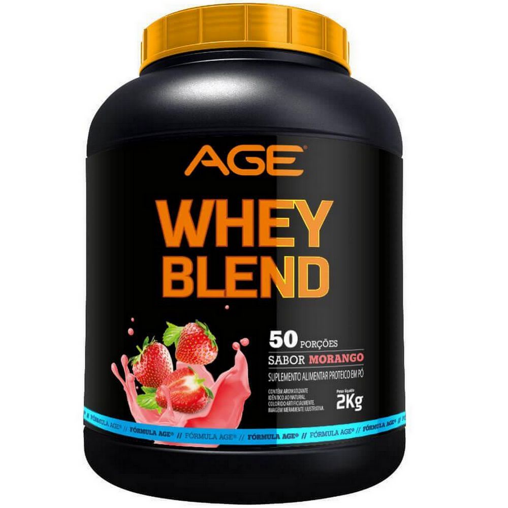 Whey Blend Age – (2kg) – Morango – Age