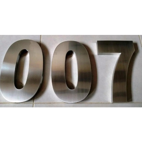 Promoção Kit 3 Números Caixa 15 Cm Aço Inox 430 Escovados