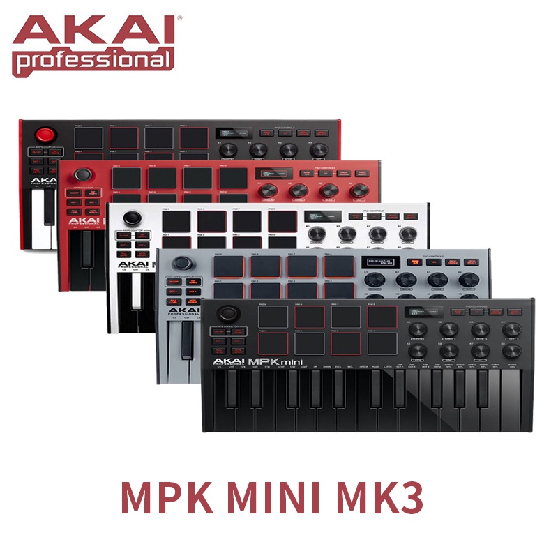 AKAI MPK MINI MIDI3 Arranjador De Teclado Controlador MK3 PLAY 25 Teclas Portátil