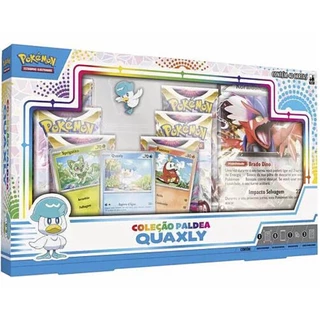 Box Pokemon Paldea Sprigatito Fuecoco Quaxly 32528 - Copag