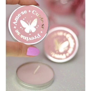 Kit 10 Velas Aromáticas Outubro Rosa | Lembrancinha, mimo para clientes