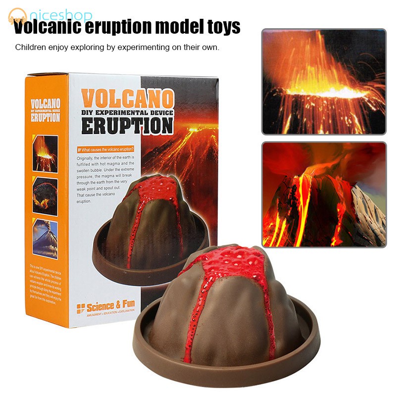 Brinquedo educativo infantil do vulcão para experimento físico T411 ...