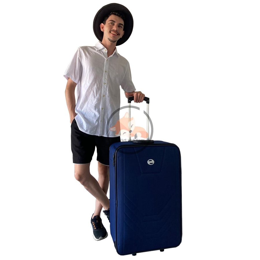 Mala Grande 23kg Anac Rodinhas Resistente Village Rígida Viagem