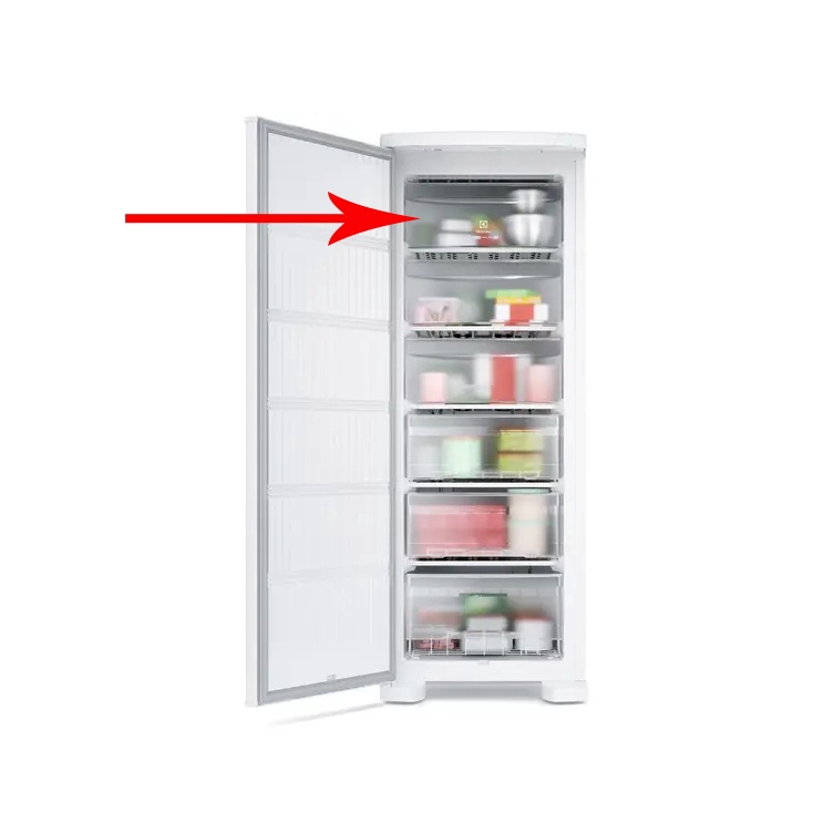 Tampa Porta Basculante Freezer Electrolux Original Fe18 Fe26 Fe22
