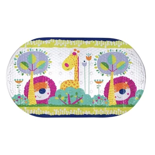 Tapete Safari Para Banho 38x69cm Colorido 100% PVC Com Ventosas Resistente Infantil