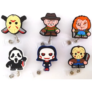 Porta Crachá Retrátil Personalizado Personagens Geek