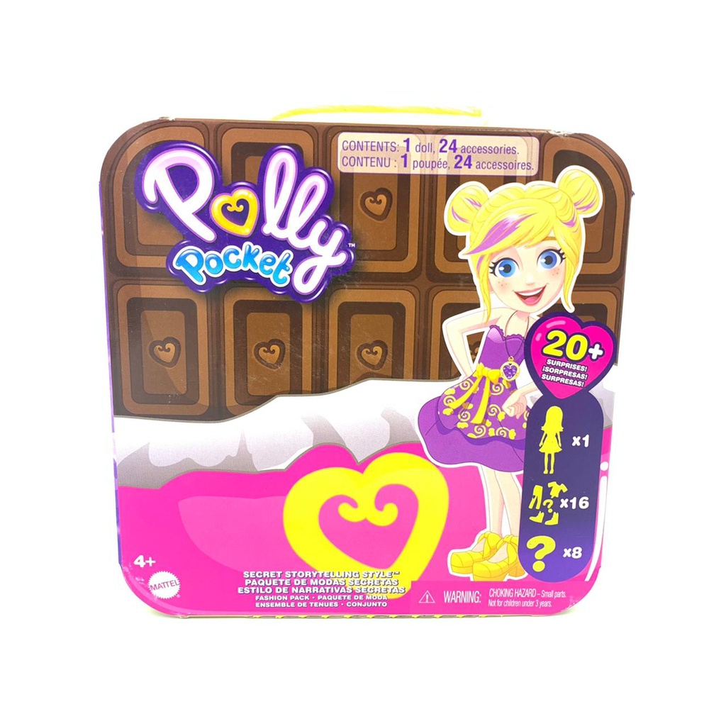 Conjunto Bonecas e Cenário - Polly Pocket - Máquina de Moda Doce - Mattel