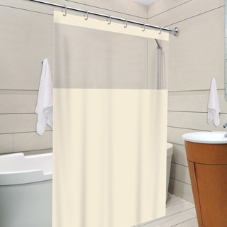 Cortina Box BEGE Ilhós c/ Visor Decoração Moderno Resistente