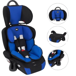 Cadeira Infantil para carro Cadeirinha de criança e bebê 5 Pontos, Booster Tutti Baby Versati Azul