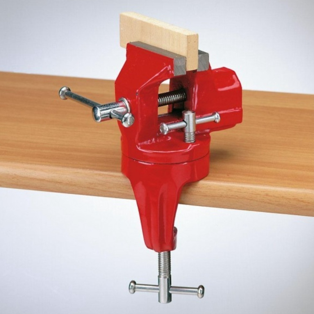 Mini Torno De Bancada 60mm Morsa Pequeno C/Base giratória