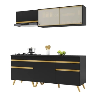 Armário de Cozinha Compacta 190cm Veneza Multimóveis V3707