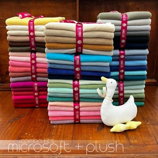 Super Combo 4Kit de Tecido Plush Aveludado e 6Kit Microsoft Hipoalérgico,10Kits, 56Recortes