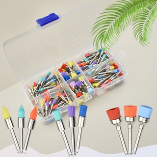 100pcs/box Escovas De Polimento Dentário Profis Limpeza Dos Dentes Nylon Ferramentas Odont