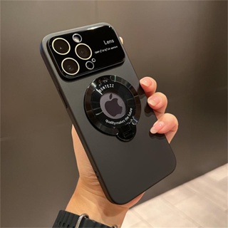 Capa de telefone com janela de empurrar criativa com suporte para anel  traseiro para carro magnético TPU à prova de choque para iPhone 14 13 11 12  Pro Max 7 8 14