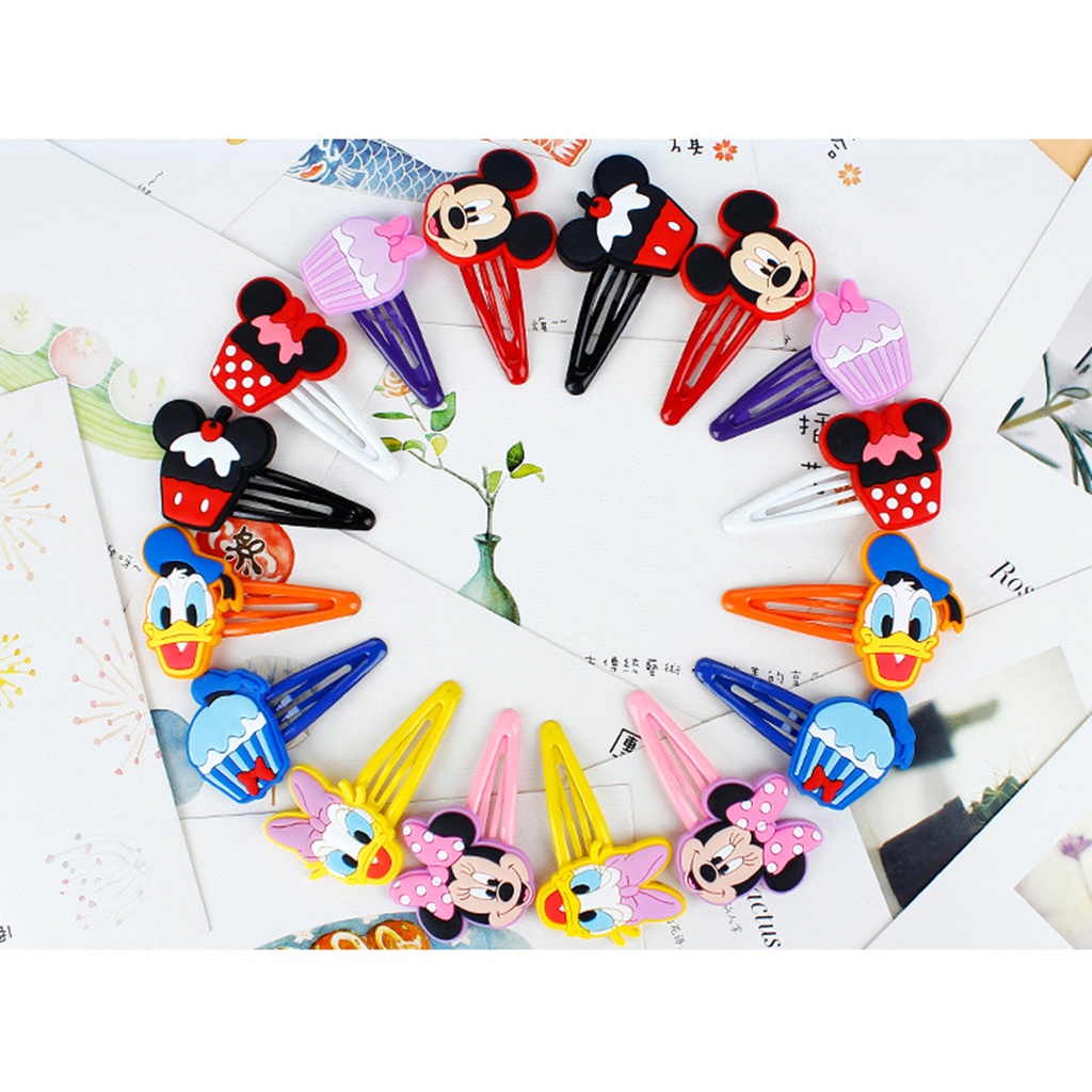 Disney mickey minnie mouse girls Acessórios Para Garotas De Desenho Animado  Grampo De Cabelo barrette Cor Doce Bonito Crianças | Shopee Brasil