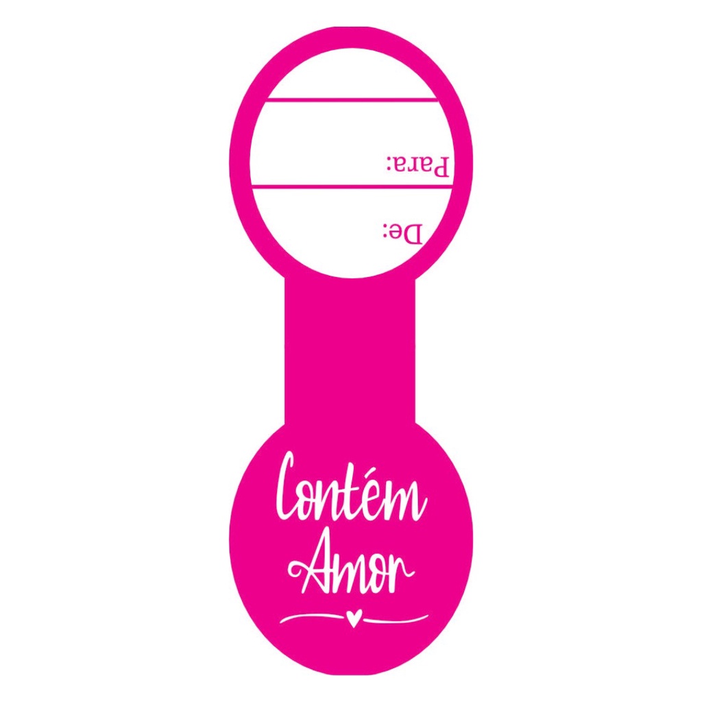 Lacre de sacola rosa - contém amor De/Para C/100 UND | Shopee Brasil