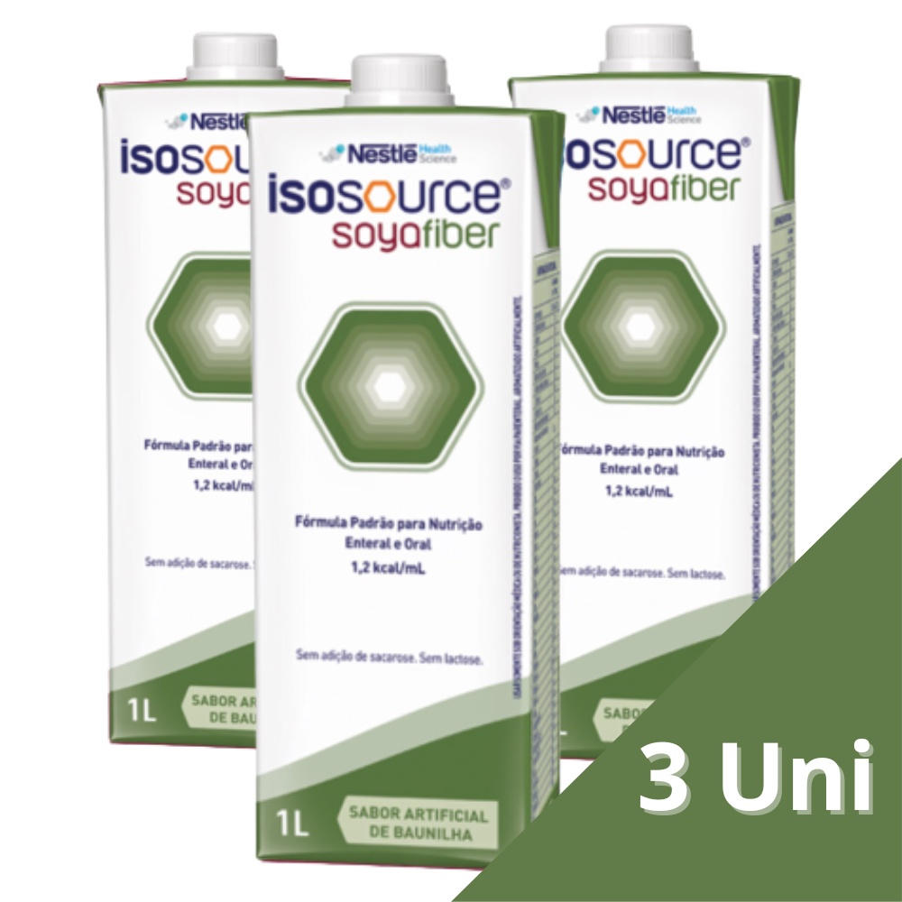 KIT 3 ISOSOURCE SOYA FIBRAS 1000ML - NESTLE NUTRITION | Shopee Brasil