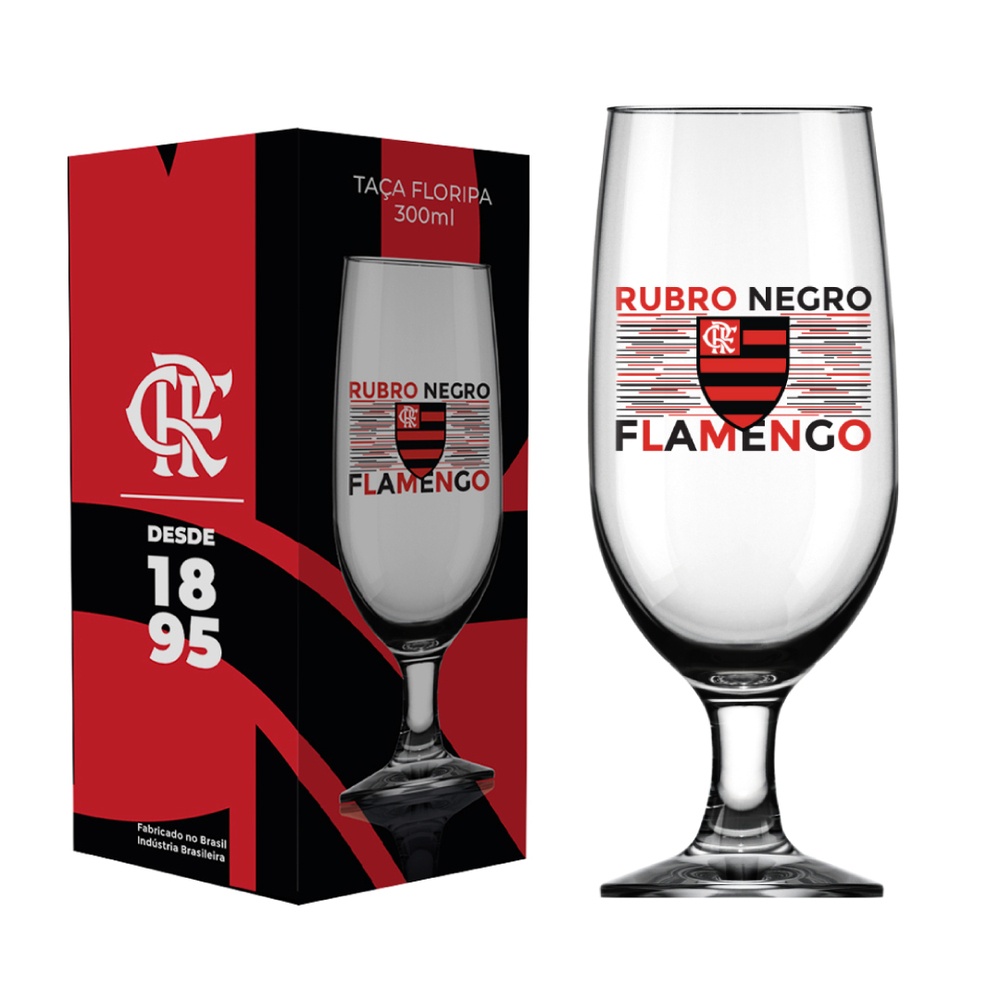 TACA CERVEJA FLORIPA 300 ML FLAMENGO LUVA