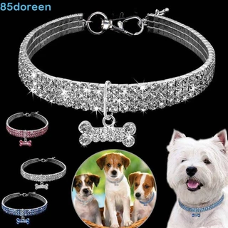 DOREEN1 Coleira Para Cão Ajustável De Cristal Jóias De Corrente De Cachorro Diamante Gatinho Cães E Gatos