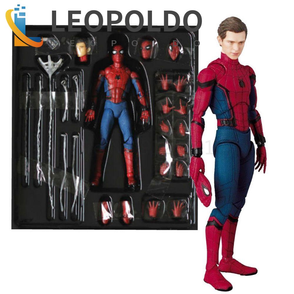 LEOPOLDO Estátua Do Homem Aranha Figura De Ação Coleção Presente Bonecas Mudança Rosto Tom Holland Spiderman Regresso A Casa