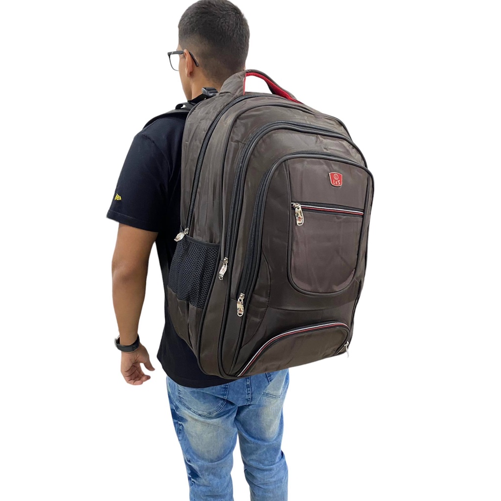 Mochila Masculina Motoqueiro Extra Grande Ggg Notebook Full