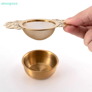 abongsea Filtro De Chá De Malha Fina De Dupla Camada Aço Inoxidável Peneira Teaware Cozinha Nice