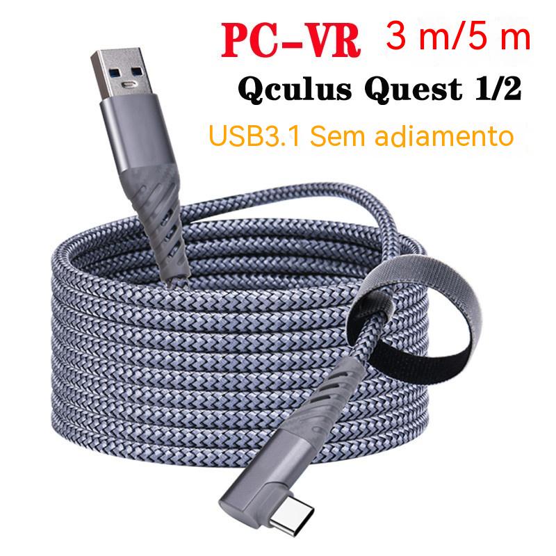 Cabo de conexão do dispositivo de cabo de dados tipo c Oculus Quest 2 Link Game Cable usb3.1