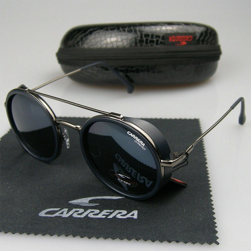 Carrera Unisex Óculos De Sol Com Grade Lente Estilo Retro Box