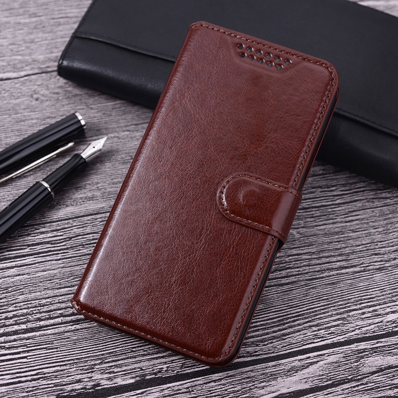 Coque Portefeuille En Cuir Pour Motorola Moto G10, G30, G50, E7i Power - Avec Poches Pour Cartes, Support Intégré