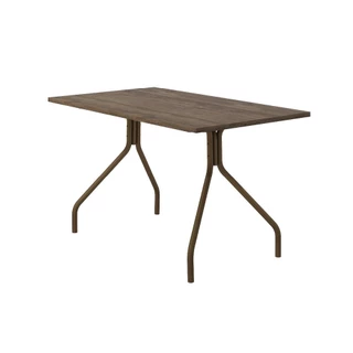 Mesa de Jantar Tampo Legno e Tubo Ouro Velho Carraro