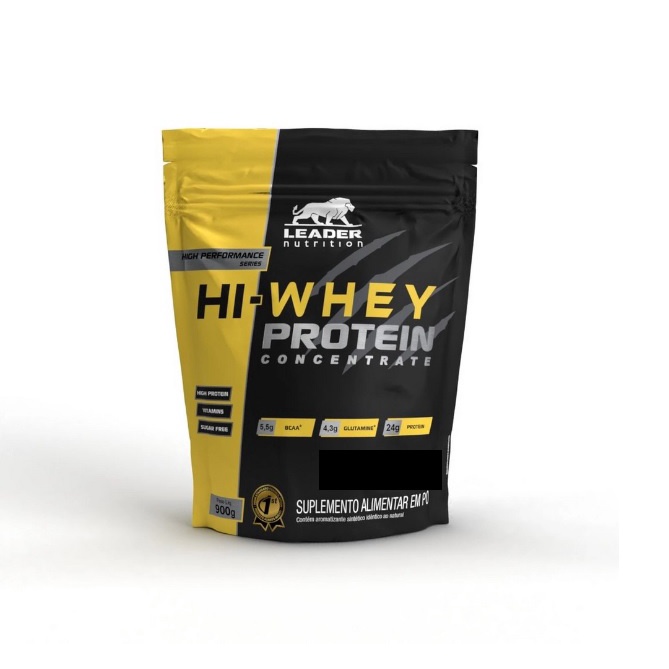 Hi Whey Protein Concentrado Chocolate 900g Leader Nutrition